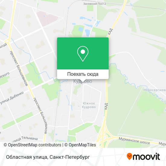 Карта Областная улица