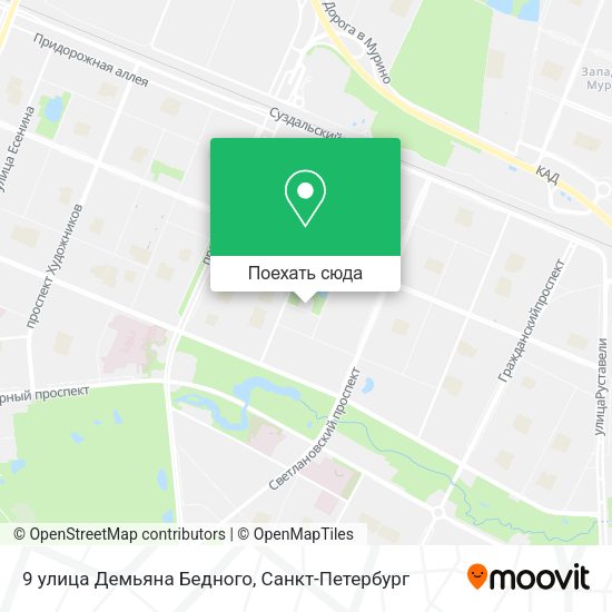Карта 9 улица Демьяна Бедного
