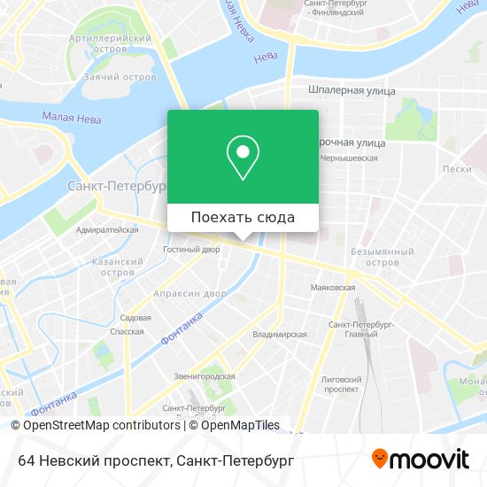 Карта 64 Невский проспект