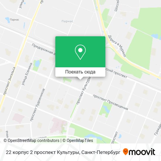 Карта 22 корпус 2 проспект Культуры
