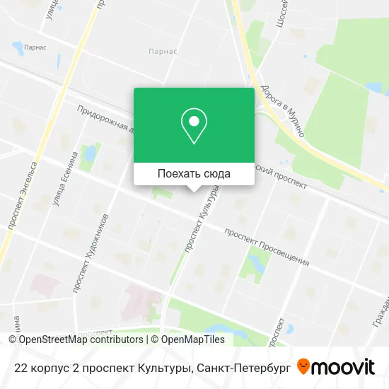 Карта 22 корпус 2 проспект Культуры