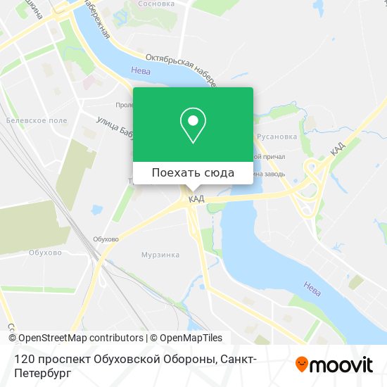 Карта 120 проспект Обуховской Обороны