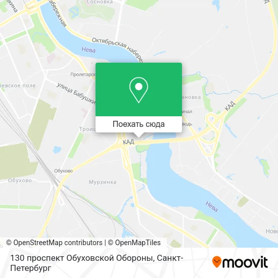 Карта 130 проспект Обуховской Обороны