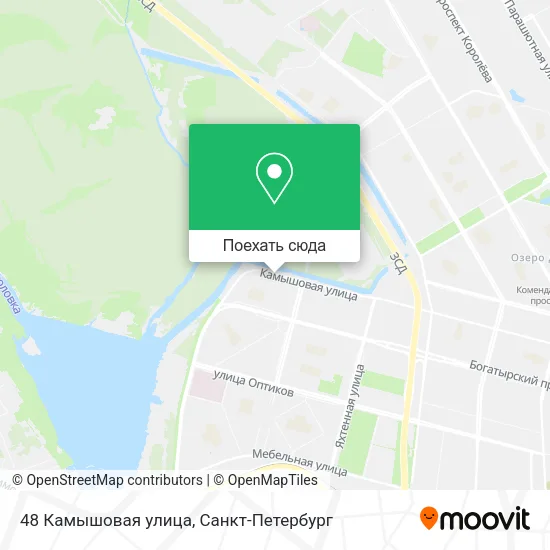 Карта 48 Камышовая улица
