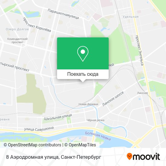 Карта 8 Аэродромная улица