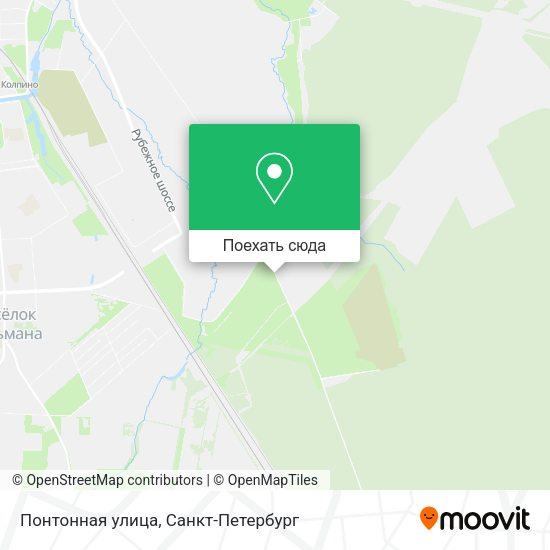 Карта Понтонная улица