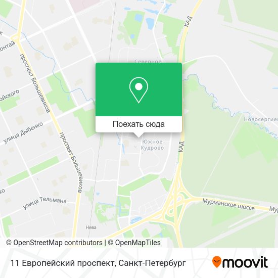 Карта 11 Европейский проспект