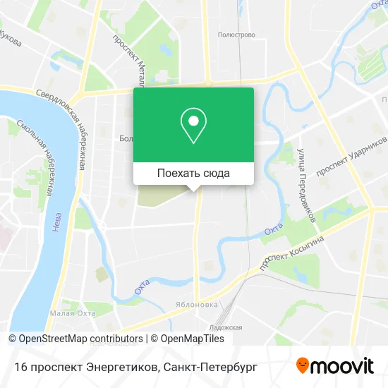 Карта 16 проспект Энергетиков