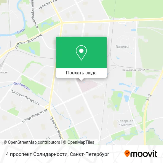 Карта 4 проспект Солидарности