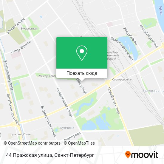 Карта 44 Пражская улица