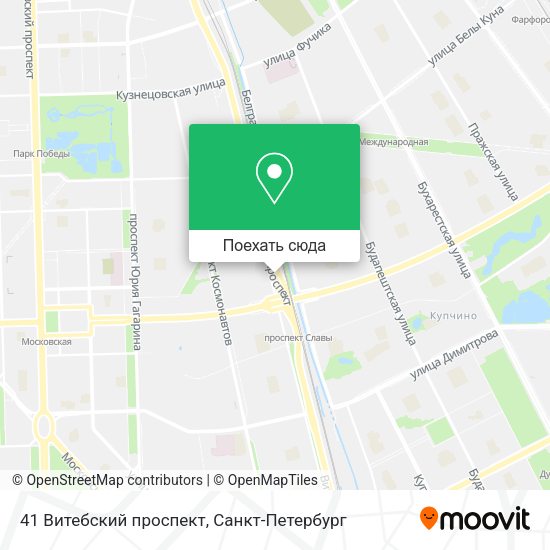 Карта 41 Витебский проспект