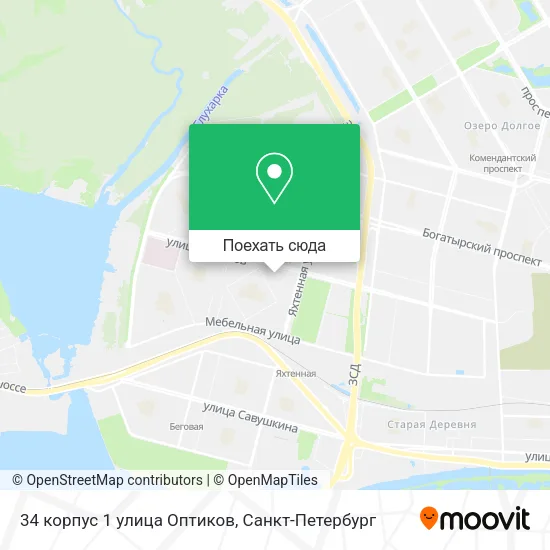 Карта 34 корпус 1 улица Оптиков