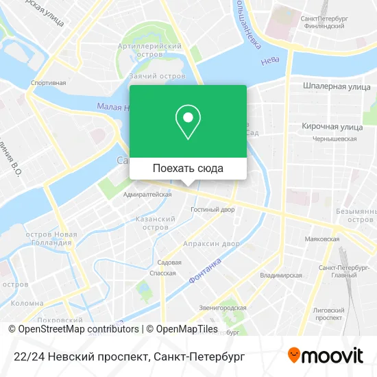 Карта 22/24 Невский проспект
