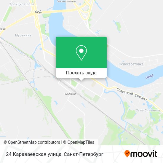 Карта 24 Караваевская улица