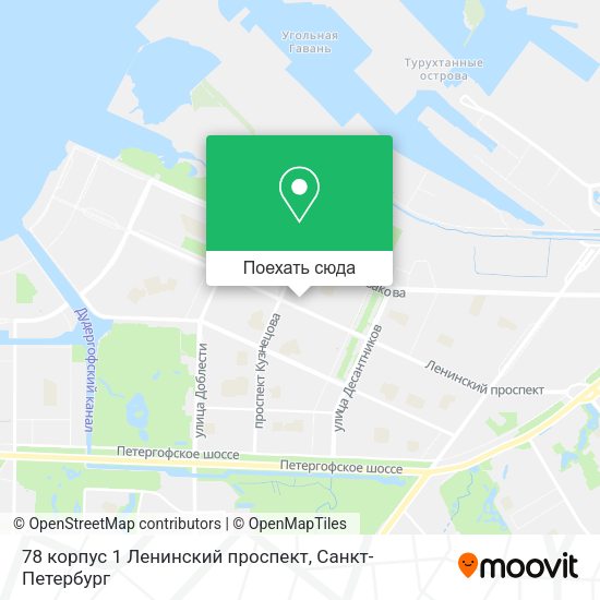 Карта 78 корпус 1 Ленинский проспект