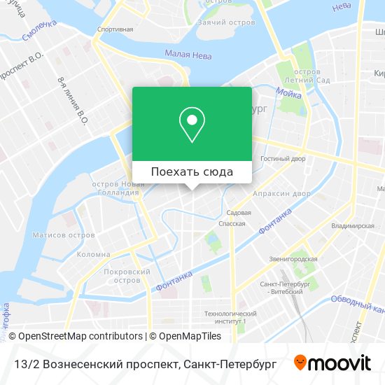 Карта 13/2 Вознесенский проспект