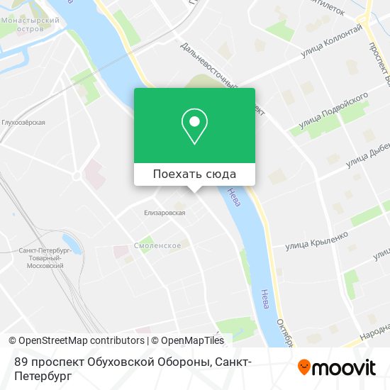 Карта 89 проспект Обуховской Обороны