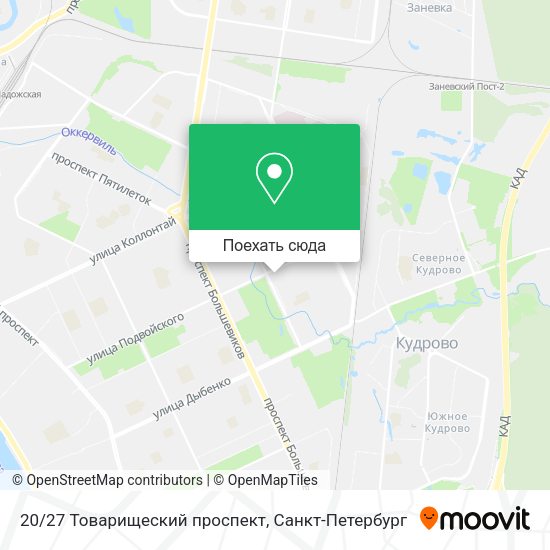 Карта 20/27 Товарищеский проспект