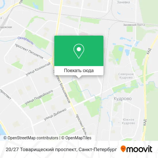Карта 20/27 Товарищеский проспект