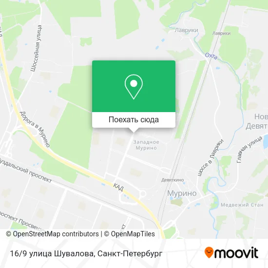 Карта 16/9 улица Шувалова