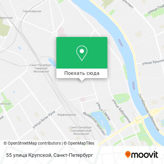 Карта 55 улица Крупской