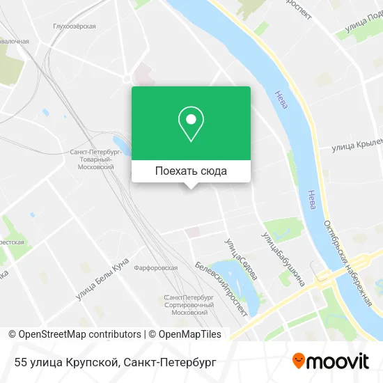 Карта 55 улица Крупской