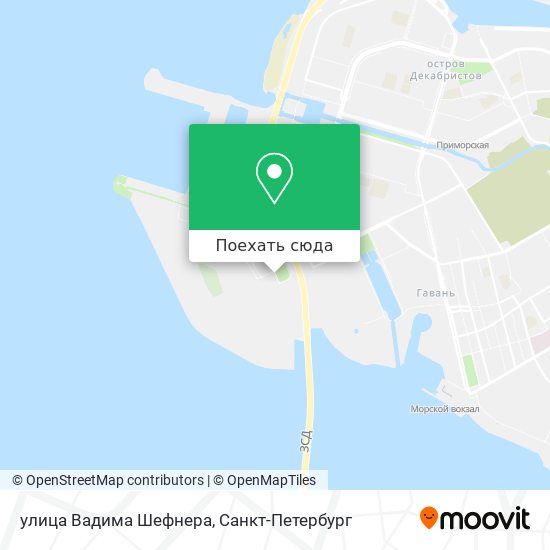 Карта улица Вадима Шефнера