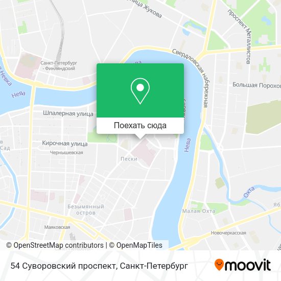 Карта 54 Суворовский проспект