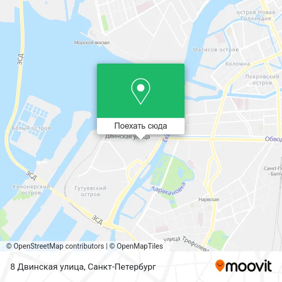 Карта 8 Двинская улица