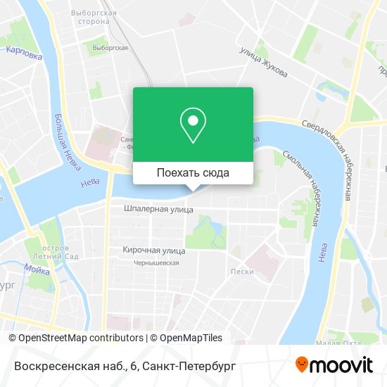 Карта Воскресенская наб., 6