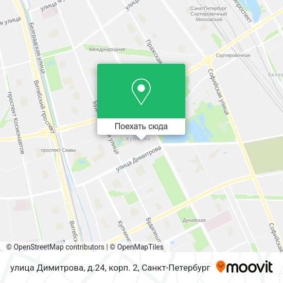 Карта улица Димитрова, д.24, корп. 2
