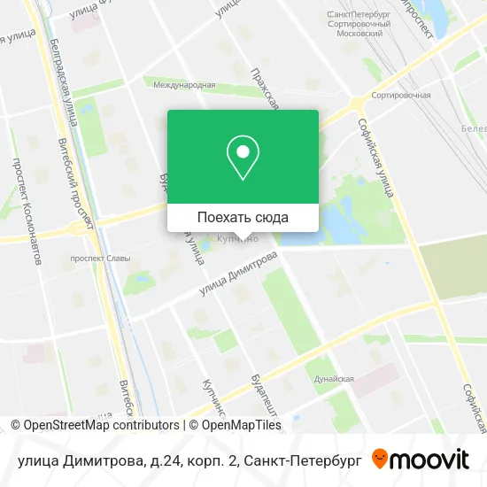 Карта улица Димитрова, д.24, корп. 2