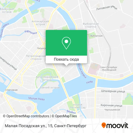 Карта Малая Посадская ул., 15