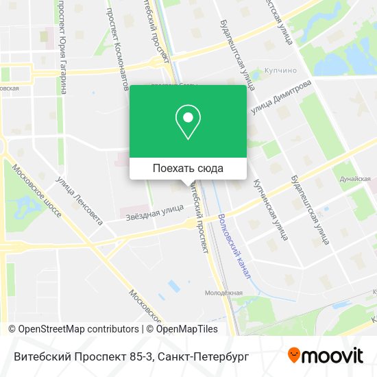 Карта Витебский Проспект 85-3