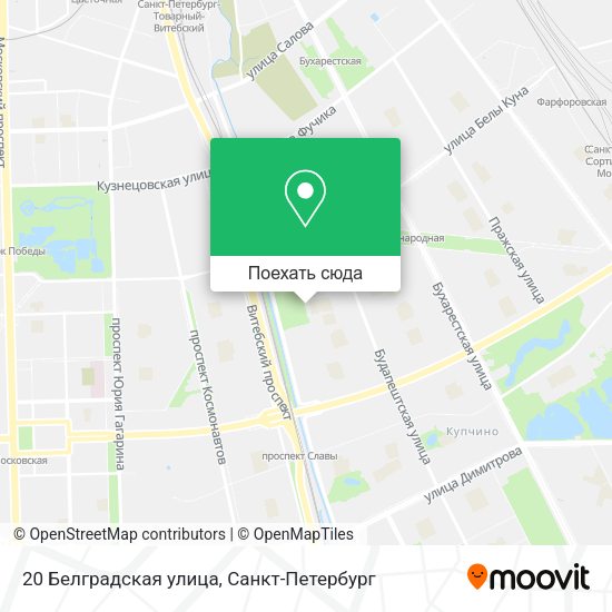 Карта 20 Белградская улица