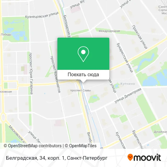Карта Белградская, 34, корп. 1
