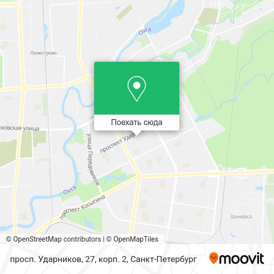 Карта просп. Ударников, 27, корп. 2