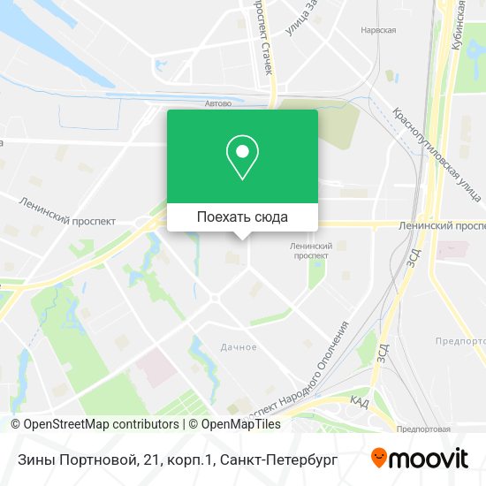 Карта Зины Портновой, 21, корп.1