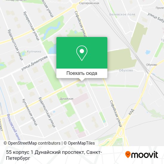 Карта 55 корпус 1 Дунайский проспект