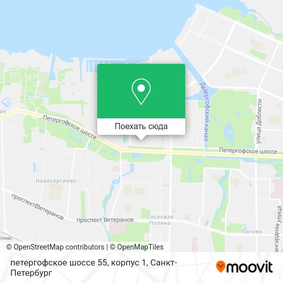 Карта петергофское шоссе 55, корпус 1