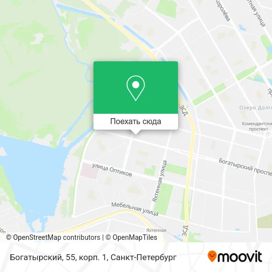 Карта Богатырский, 55, корп. 1