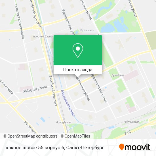 Карта южное шоссе 55 корпус 6