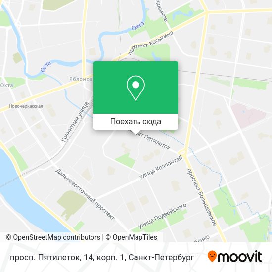Карта просп. Пятилеток, 14, корп. 1