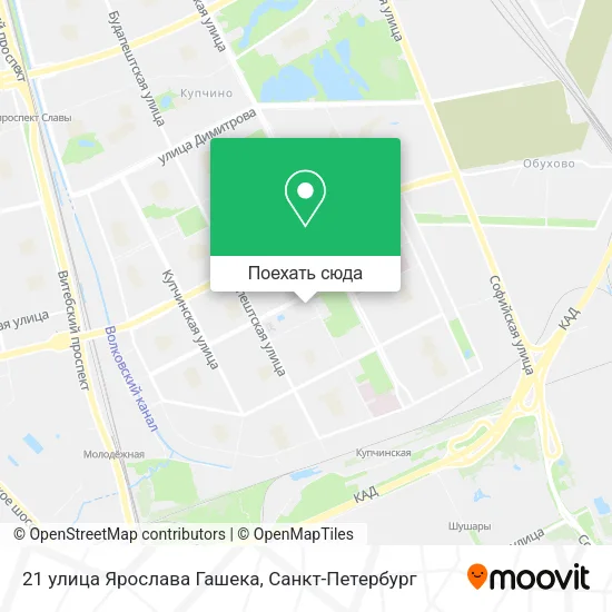 Карта 21 улица Ярослава Гашека