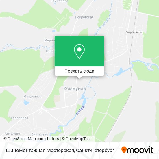 Карта Шиномонтажная Мастерская