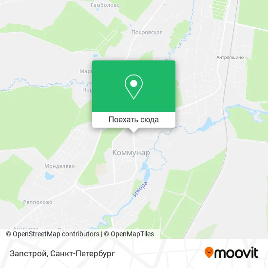 Карта Запстрой
