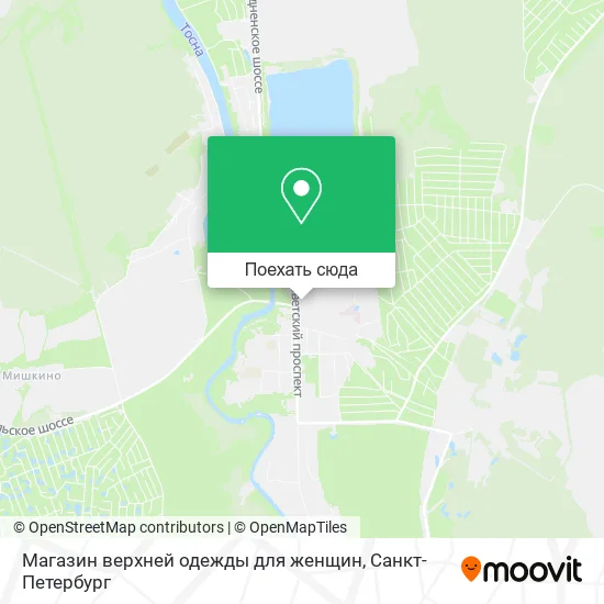 Карта Магазин верхней одежды для женщин