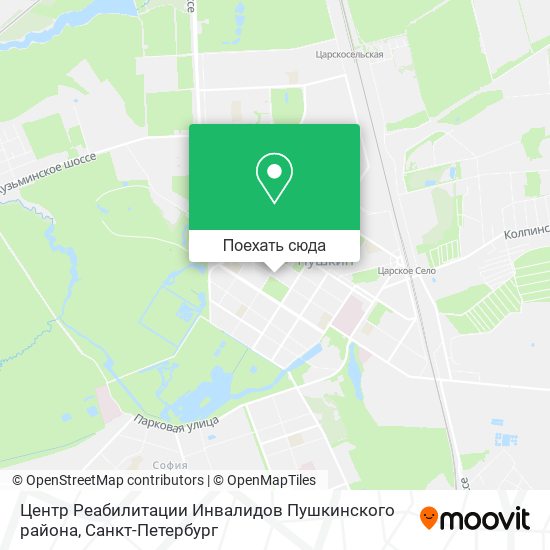 Карта Центр Реабилитации Инвалидов Пушкинского района