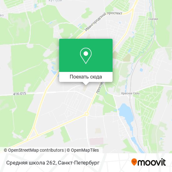 Карта Средняя школа 262