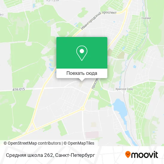 Карта Средняя школа 262